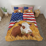 Joycorners Simmental Cattle Quilt Bedding set