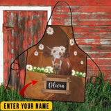 Joycorners Personalized Name Simmental Cattle All Over Printed 3D Apron