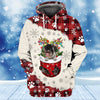 Joycorners Standard Schnauzer In Snow Pocket Merry Christmas Unisex Hoodie