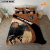 Joycorners Black Angus On The Farm Customized Name Red Barn Bedding Set