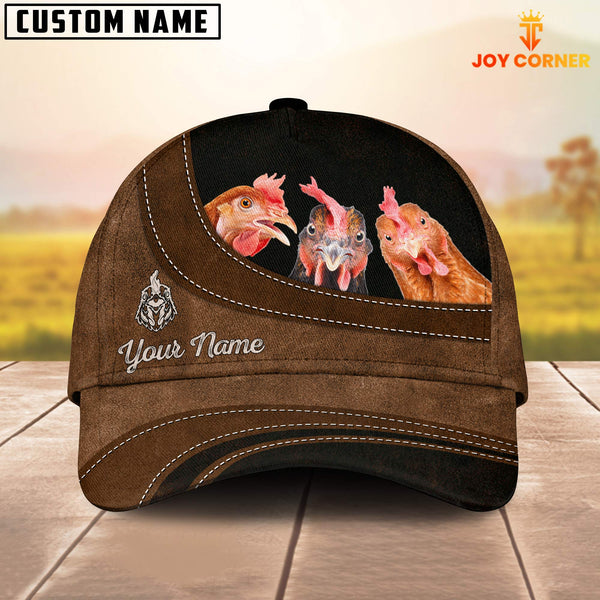 Joycorners Chicken Happiness Customized Name Cap