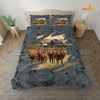 Joycorners Red Angus On The Farm Customized Name Bedding Set