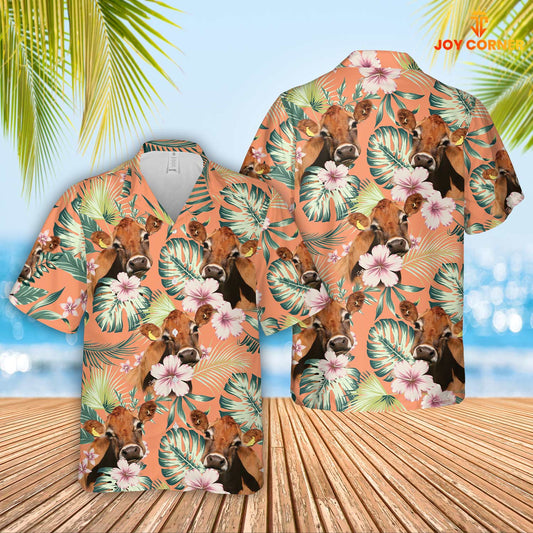 Joycorners Jersey Summer Happiness Floral Farm 3D Hawaiian Shirt