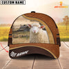 Joycorners Sheep Happy Face Customized Name Cap