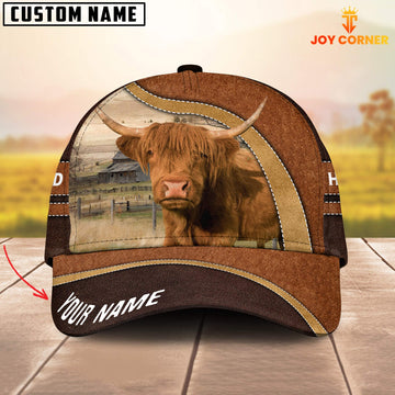 Joycorners Highland Happy Face Customized Name Cap