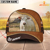 Joycorners Charolais Happy Face Customized Name Cap