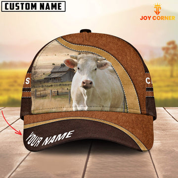 Joycorners Charolais Happy Face Customized Name Cap