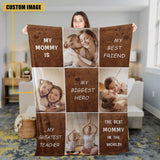 Joy Corners Personalized Photo - The Best Mommy In The World Mother's Day Gift Blanket