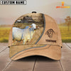 Joycorners Brahman Farming Light Brown Customized Name Cap