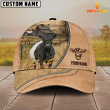 Joycorners Belted Galloway Farming Light Brown Customized Name Cap