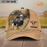 Joycorners Holstein Farming Light Brown Customized Name Cap
