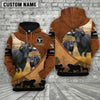 Joycorners Dexter Farming Dark Brown Personalized 3D Hoodie