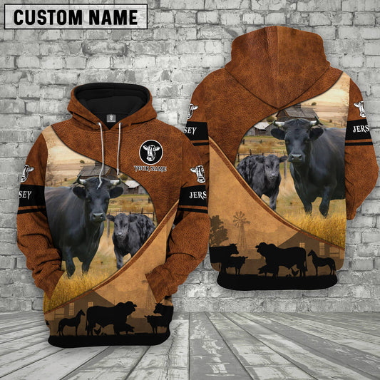 Joycorners Dexter Farming Dark Brown Personalized 3D Hoodie