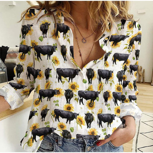 Joycorners Dexter Sunflowers Pattern Casual Shirt