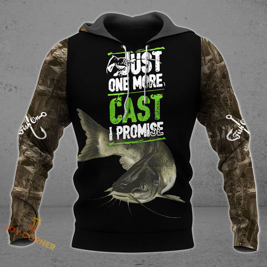 Joycorners Just One More Cast I Promise Shirt 3D Design All Over Printed