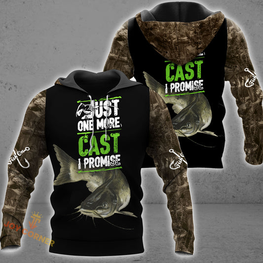 Joycorners Just One More Cast I Promise Shirt 3D Design All Over Printed