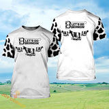 Joycorners Dairy Cow Shirt Let's Go Brandin 3D All Over Printed