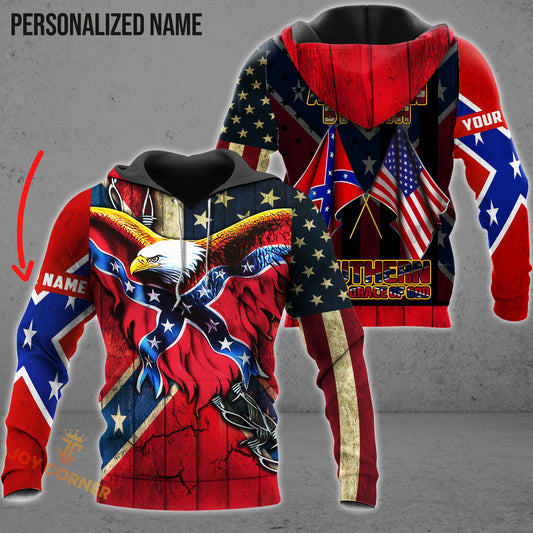 Joycorners Personalized Name Southern American By Birth Southern By The Grace Of God All Over Printed 3D Shirts