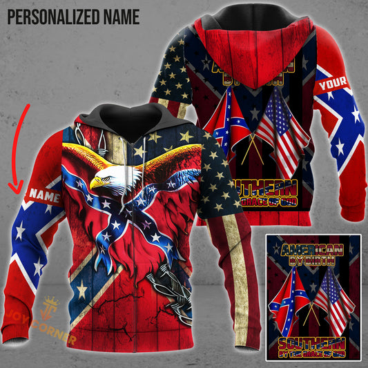 Joycorners Personalized Name Southern American By Birth Southern By The Grace Of God All Over Printed 3D Shirts