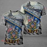 Joycorners U.S Navy Veteran Battle Ship All Over Printed 3D Shirts