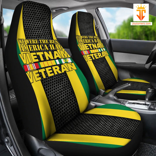 Joycorners We Were The Best America Had Vietnam Veteran Yellow/Green Car Seat Cover Set (2Pcs)