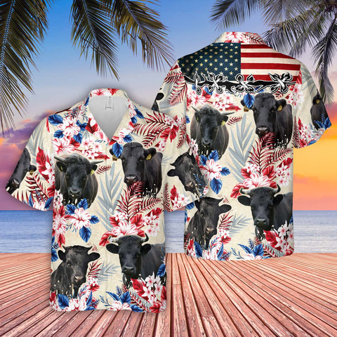 Joycorners Dexter Pattern US FLAG Hawaiian Shirt