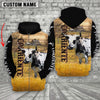 Joycorners Personalized Name Corriente Cattle On The Farm All Over Printed 3D Hoodie