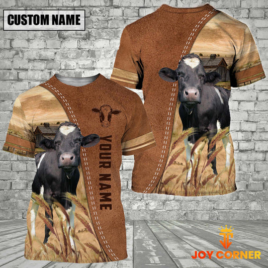 Joycorners Personalized Name Holstein Brown 3D Shirt