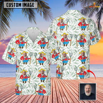 Photo Insert - Joycorners Farm Pattern Hawaiian Shirt