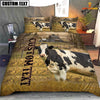 Joycorners Personalized Name Holstein Cattle On The Farm 3D Bedding Set