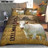 Joycorners Personalized Name Charolais Cattle On The Farm 3D Bedding Set