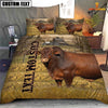 Joycorners Personalized Name Beefmaster Cattle On The Farm 3D Bedding Set