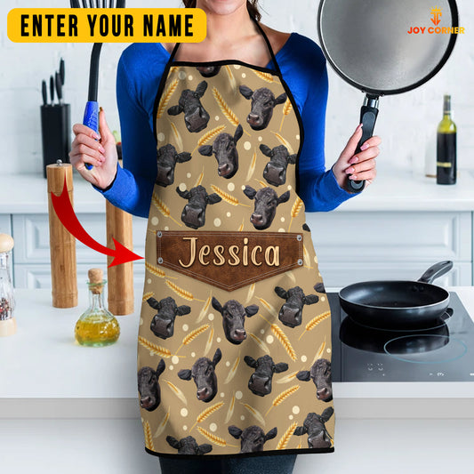 Joycorners Angus Happy Face Custom Name Apron