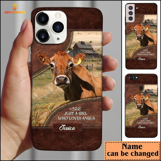Joycorners Jersey Leather Pattern Custom Name Phone Case - Samsung