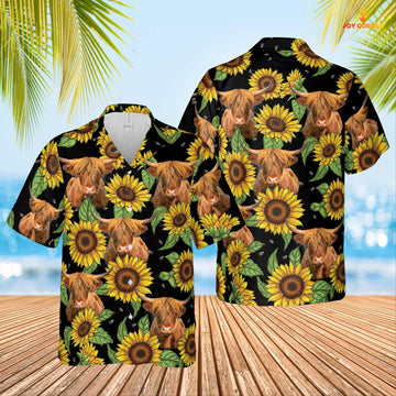 Joycorners Highland Sunflower Hawaiian Shirt 2023