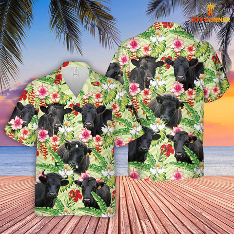 Joycorners Dexter Hibicus Floral 3D Hawaiian Shirt