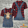 Joycorners Charolais Red Plaid Pattern 3D Shirts