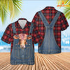 Joycorners Beefmaster Red Plaid Pattern 3D Shirts