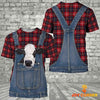 Joycorners Black Baldy Red Plaid Pattern 3D Shirts