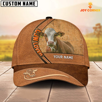 Joycorners Simmental Lover Customized Name 3D Cap