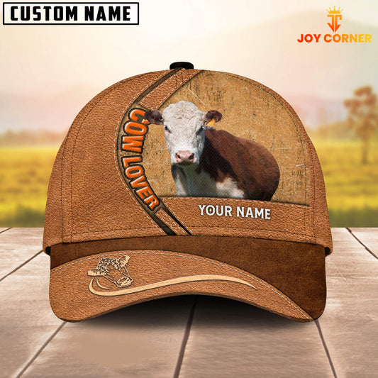 Joycorners Hereford Lover Customized Name 3D Cap