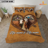 JoyCorners Simmental Couple Pattern Personalized Name 3D Bedding Set