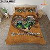 JoyCorners Tractor Couple Pattern Personalized Name 3D Bedding Set