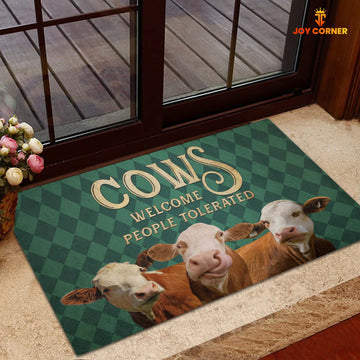 Joycorners Simmental Welcome People Tolerated Doormat