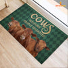 Joycorners Red Angus Welcome People Tolerated Doormat