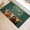 Joycorners Texas Longhorn Welcome People Tolerated Doormat