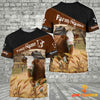 Joycorners Simmental On Farms Custom Name Printed 3D Black Hoodie