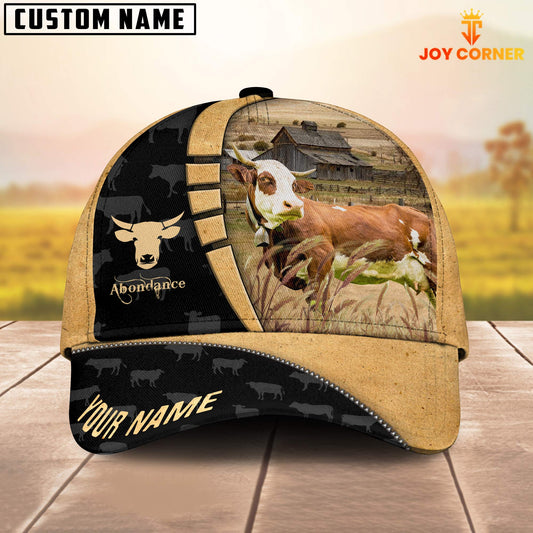 Joycorners Custom Name Abondance Cattle 3D Cap