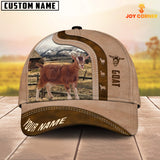 Joycorners Goat Custom Name Light Brown Cap