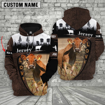 Joycorners Jersey On Farms Custom Name Printed 3D Wooden Forest Hoodie